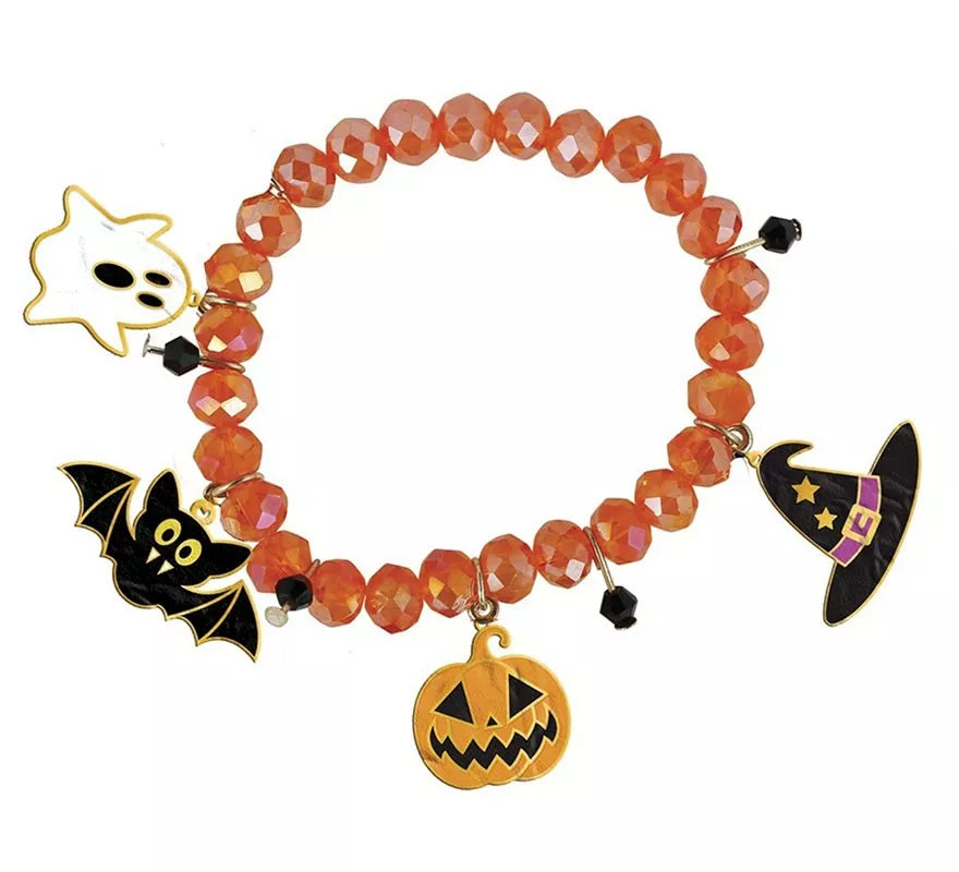 Translation missing: es.Pulsera con Figuras Naranja para Halloween