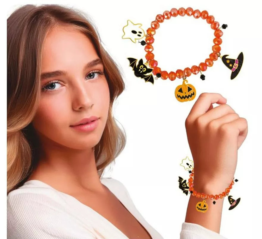 Translation missing: es.Pulsera con Figuras Naranja para Halloween