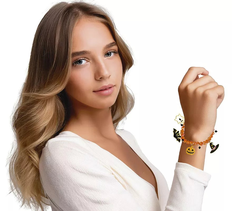 Translation missing: es.Pulsera con Figuras Naranja para Halloween