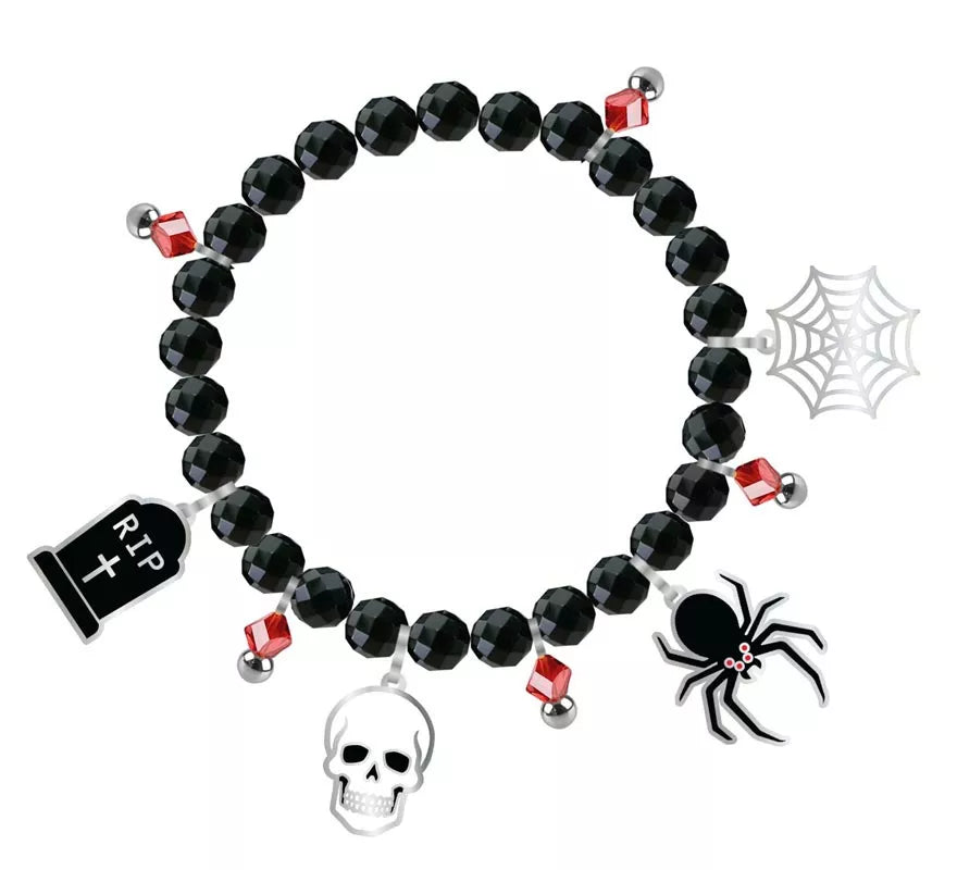 Translation missing: es.Pulsera con Figuras negra para Halloween