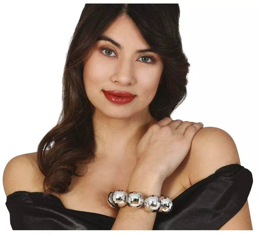 Translation missing: es.Pulsera de Bolas de Discoteca de los años 70