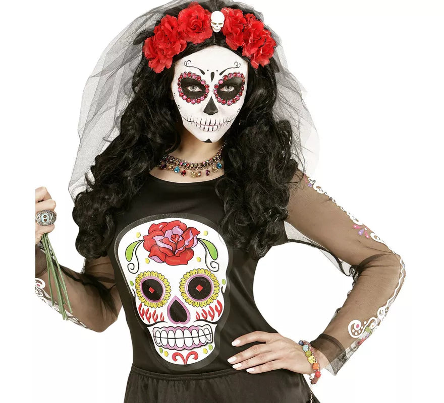 Translation missing: es.Pulsera de Cuerda con 7 Calaveras de Colores
