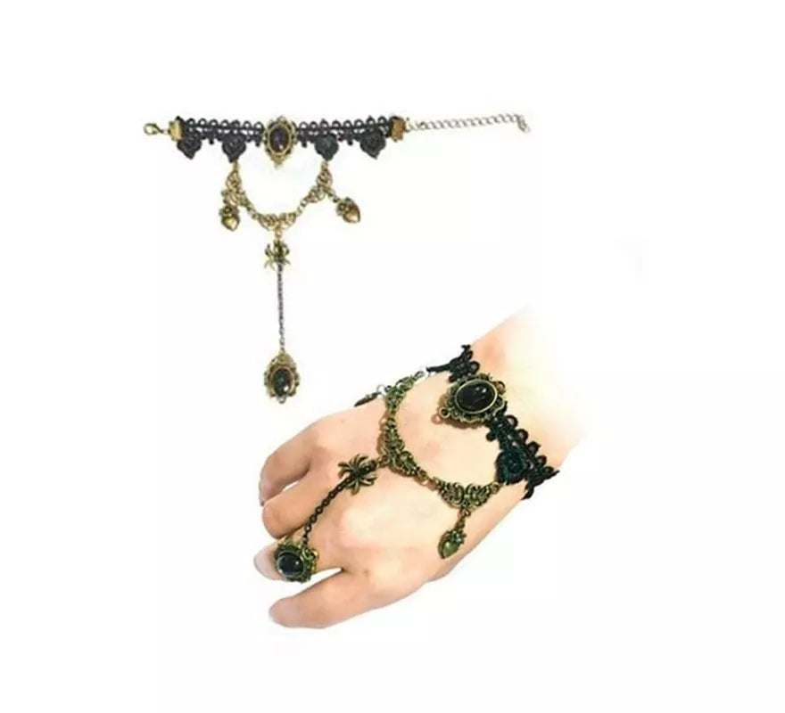 Translation missing: es.Pulsera de Encaje Gótico de Araña