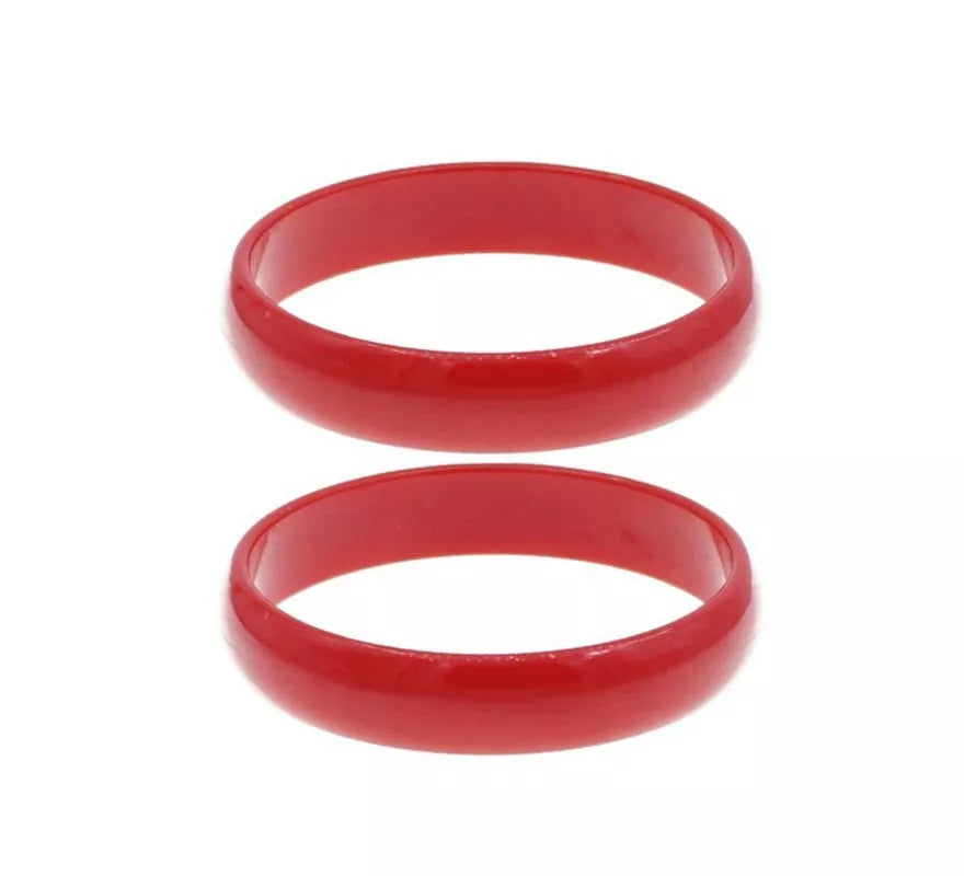 Translation missing: es.Pulsera Flamenca grande roja de 7,5 cm