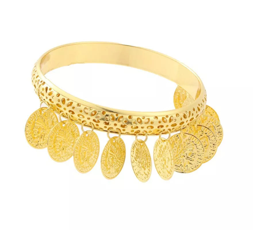 Translation missing: es.Pulsera Romana con monedas colgantes