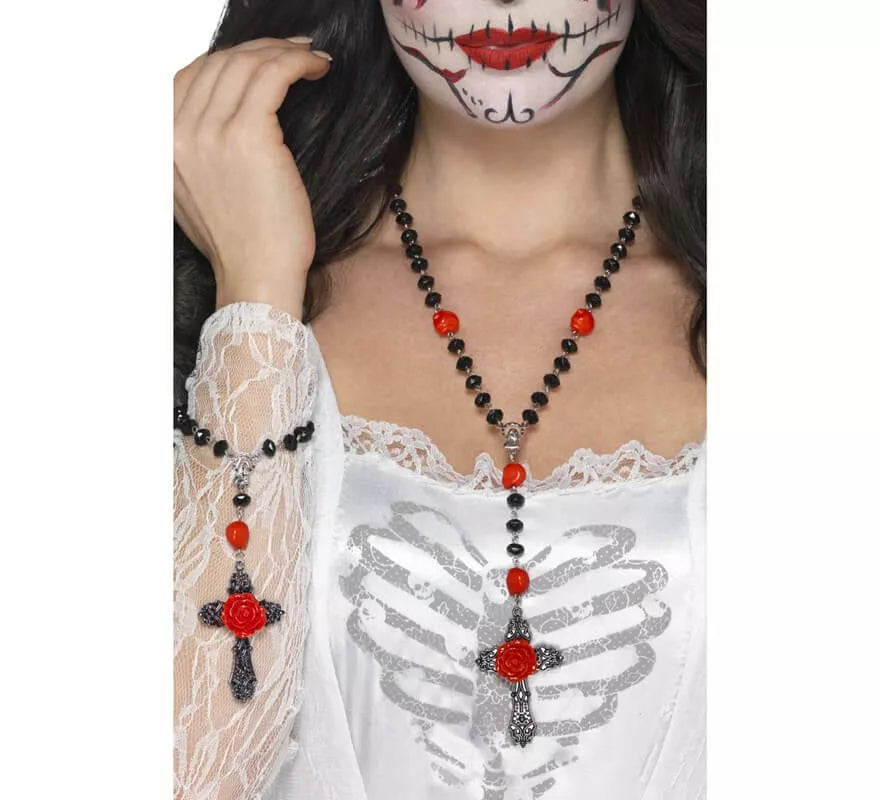 Translation missing: es.Pulsera y collar de Rosarios del día de muertos