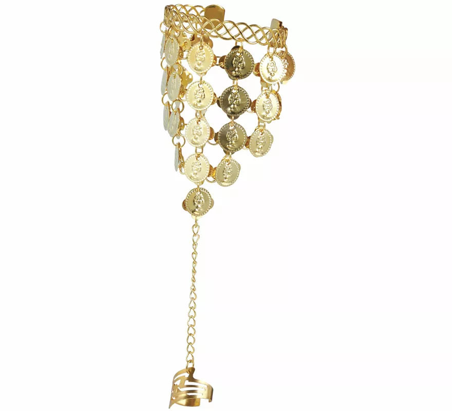 Pulsera Zíngara de Medallas doradas