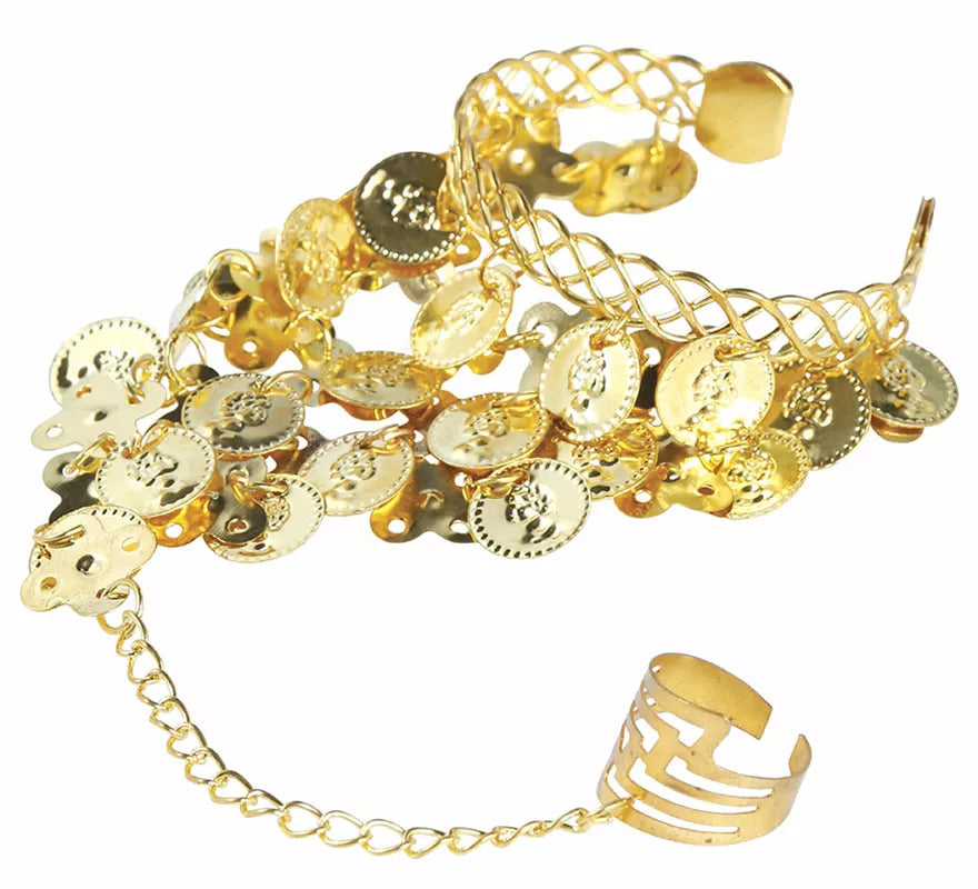 Translation missing: es.Pulsera Zíngara de Medallas doradas
