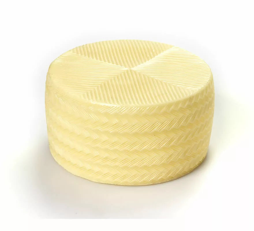 Translation missing: es.Queso de plástico beige de 18.5 cm de diámetro