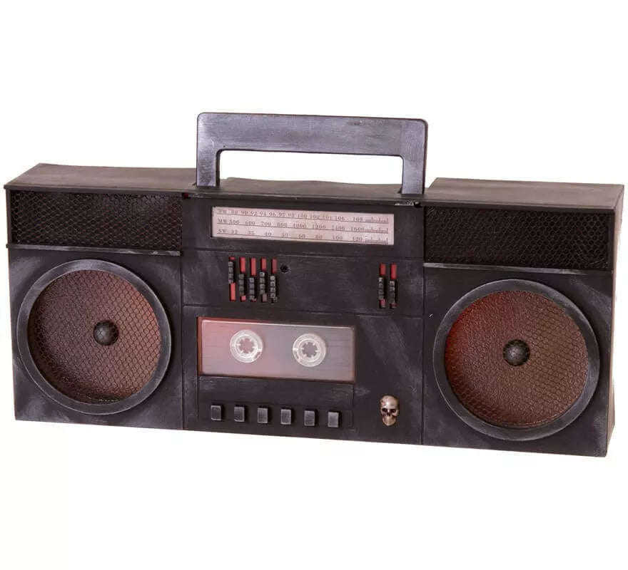 Radiocasette Fantasma con Luz y Sonido de 40X16X7 cm