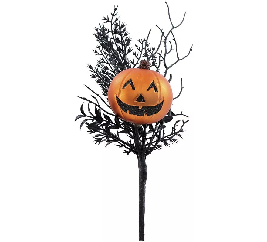 Translation missing: es.Rama Artificial con Calabaza Cromada de 25 cm