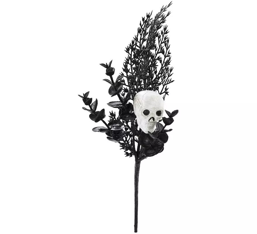 Translation missing: es.Rama Artificial con Calavera de 25 cm