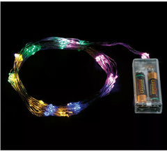Rama Hilo 70 Led Multicolor Funciona a Pilas de 90 cm