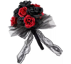 Ramo de Rosas rojas y negras