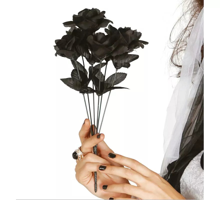 Translation missing: es.Ramo Rosas Negras 35 cm
