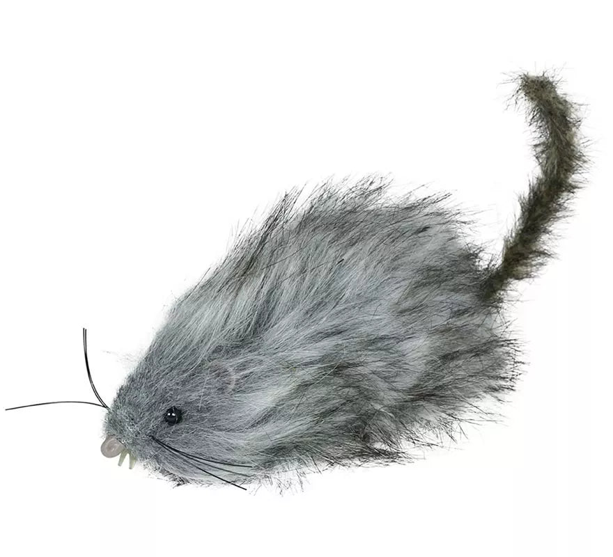 Translation missing: es.Rata Peluda gris de 16 cm