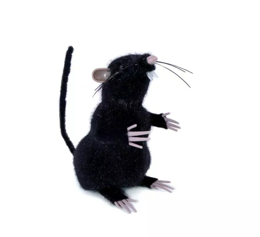 Translation missing: es.Ratón sobre patas negro de 13 cm