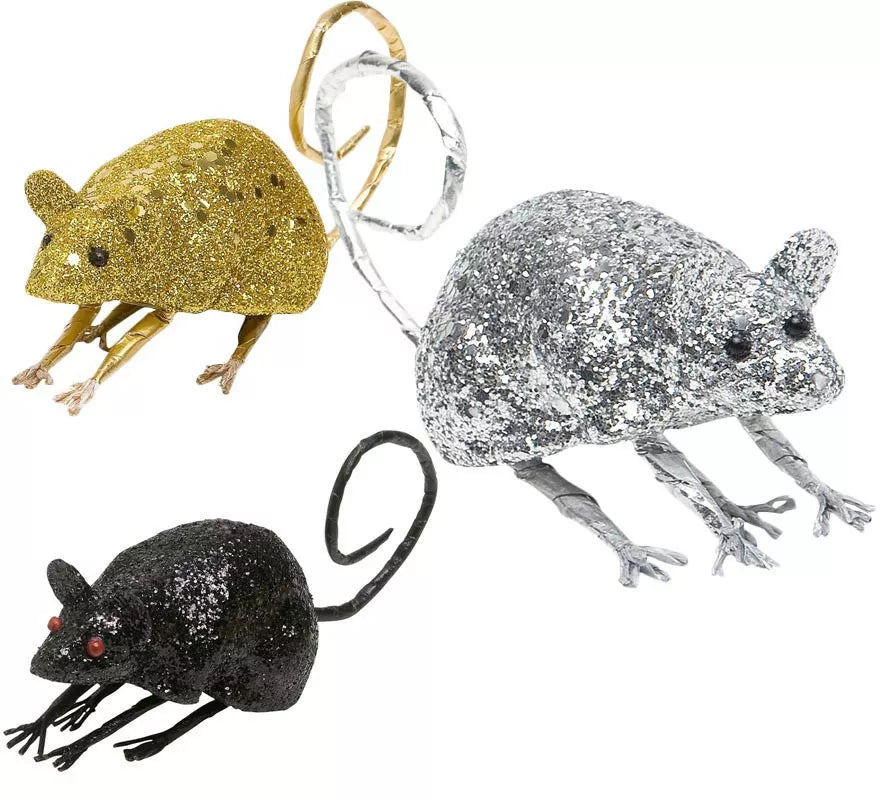 Translation missing: es.Ratoncito con Purpurina de 8,5 cm en varios colores