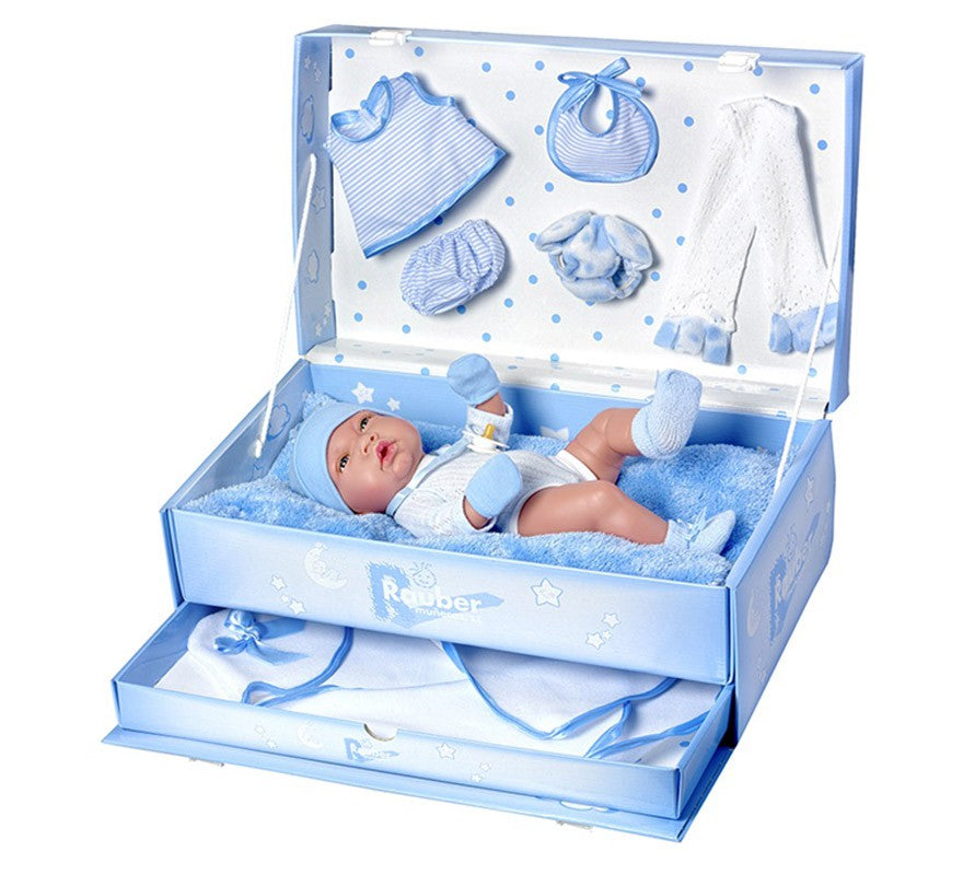Translation missing: es.Muñeco Reborn Niño Baúl con Accesorios 34 cm