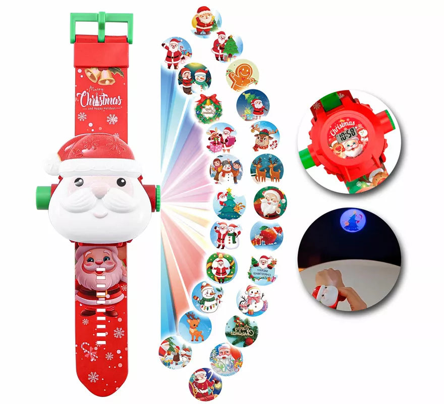 Translation missing: es.Reloj de Papá Noel con Proyector de 22 cm
