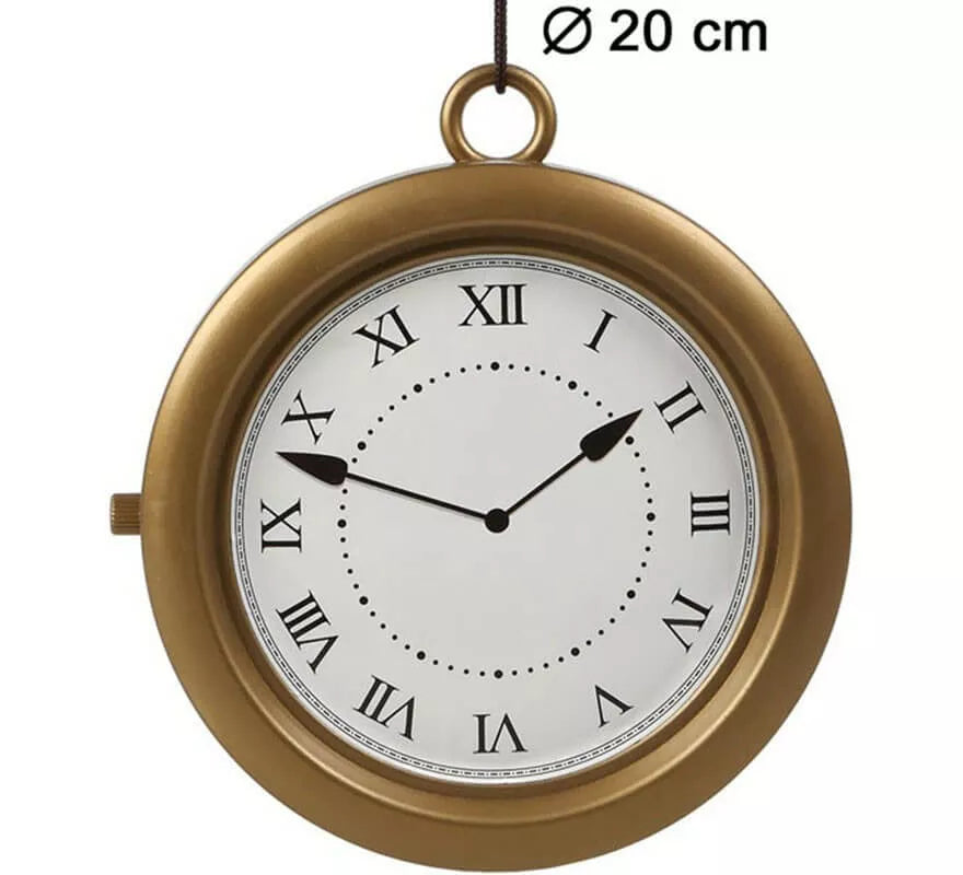 Translation missing: es.Reloj Dorado de 20 cm