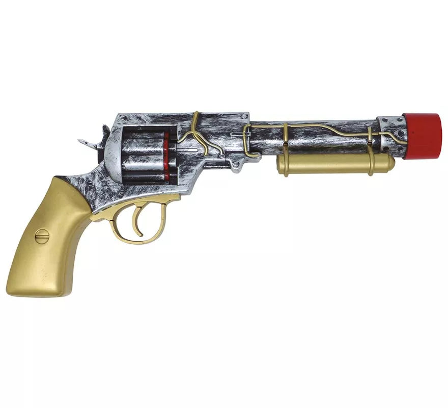 Revolver estilo Steampunk 30 cm