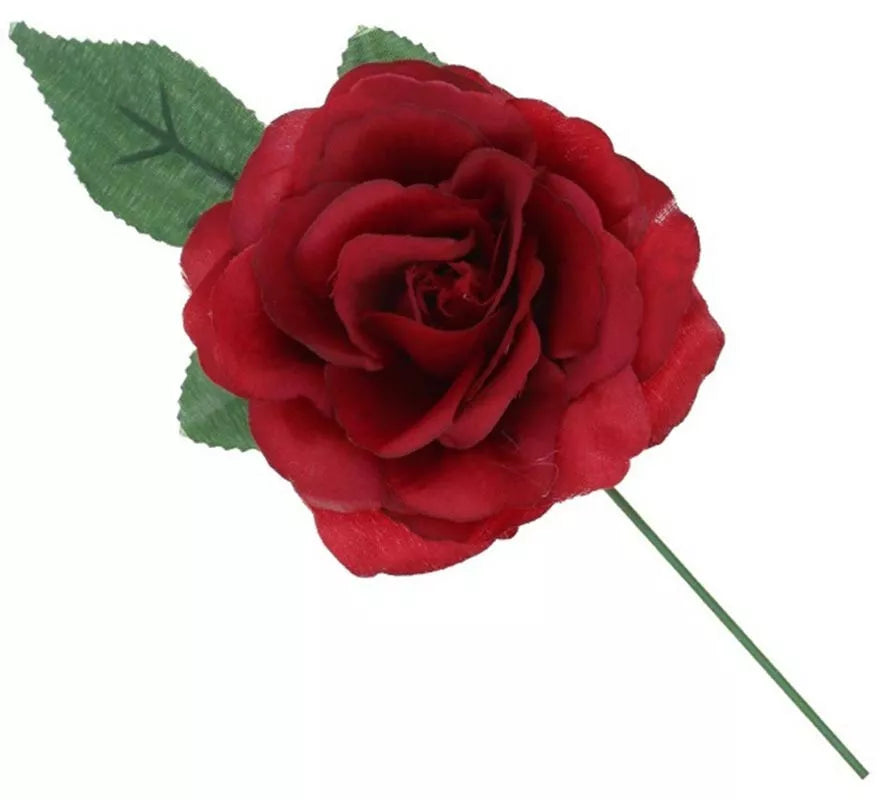 Translation missing: es.Rosa de Sevillana o Chulapa con varilla de 13 cm en varios colores