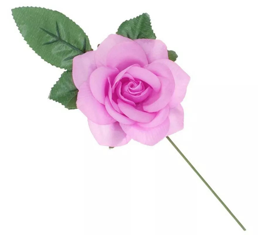 Translation missing: es.Rosa de Sevillana o Chulapa con varilla de 13 cm en varios colores