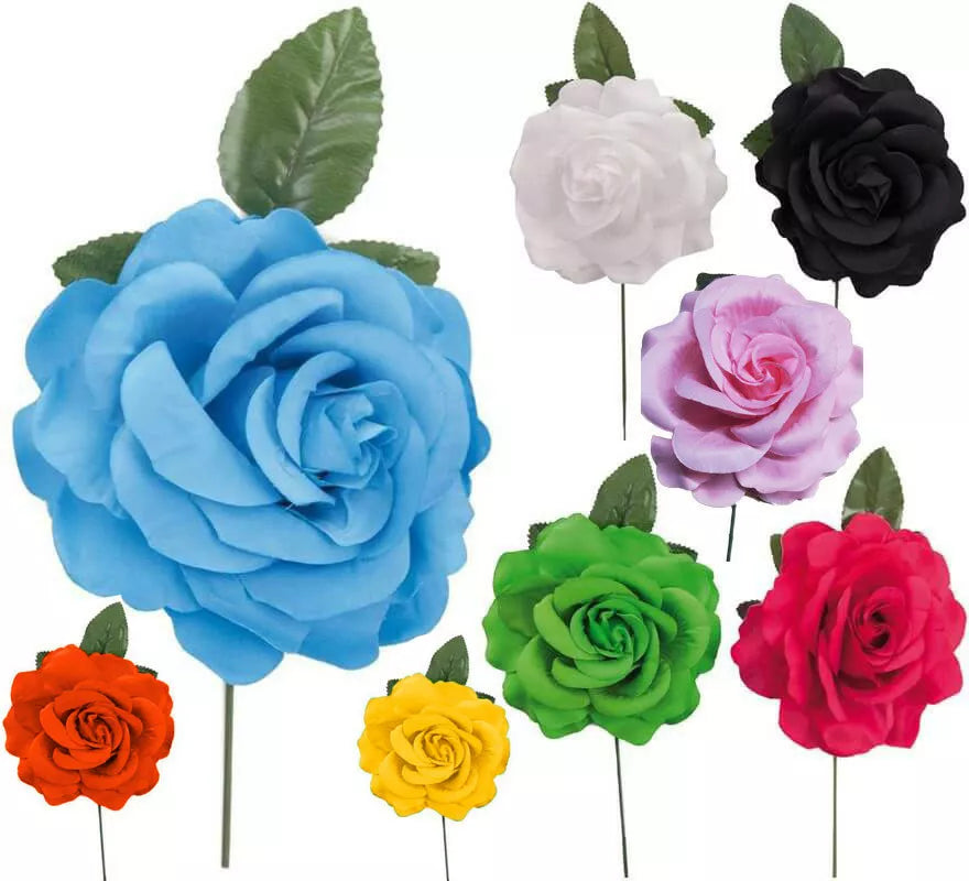 Translation missing: es.Rosa en varios colores para Flamencas y Chulapas