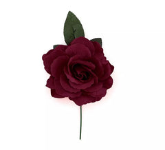 Rosa Flamenca Mediana granate de 14 cm