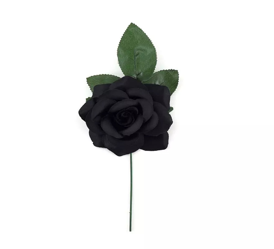 Translation missing: es.Rosa Flamenca Pequeña negra de 10 cm