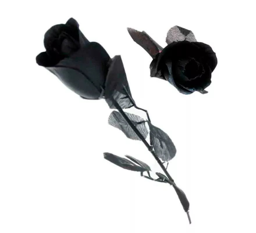 Translation missing: es.Rosa negra con hojas negras