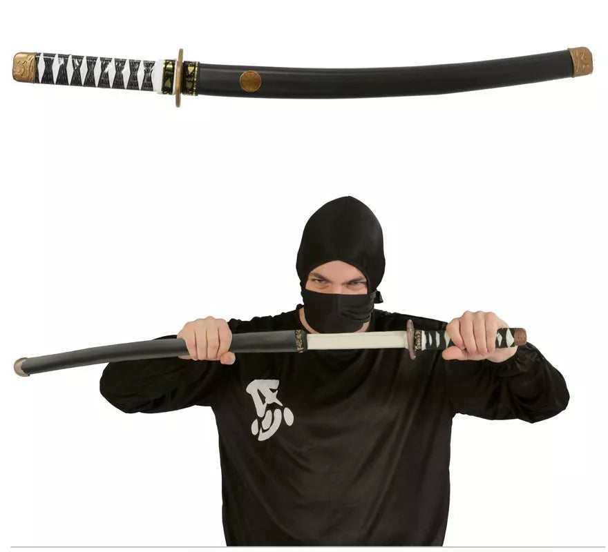 Translation missing: es.Sable de Japonés o Espada Ninja negra de 76 cm con funda