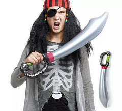 Sable Pirata Hinchable gris de 75 cm