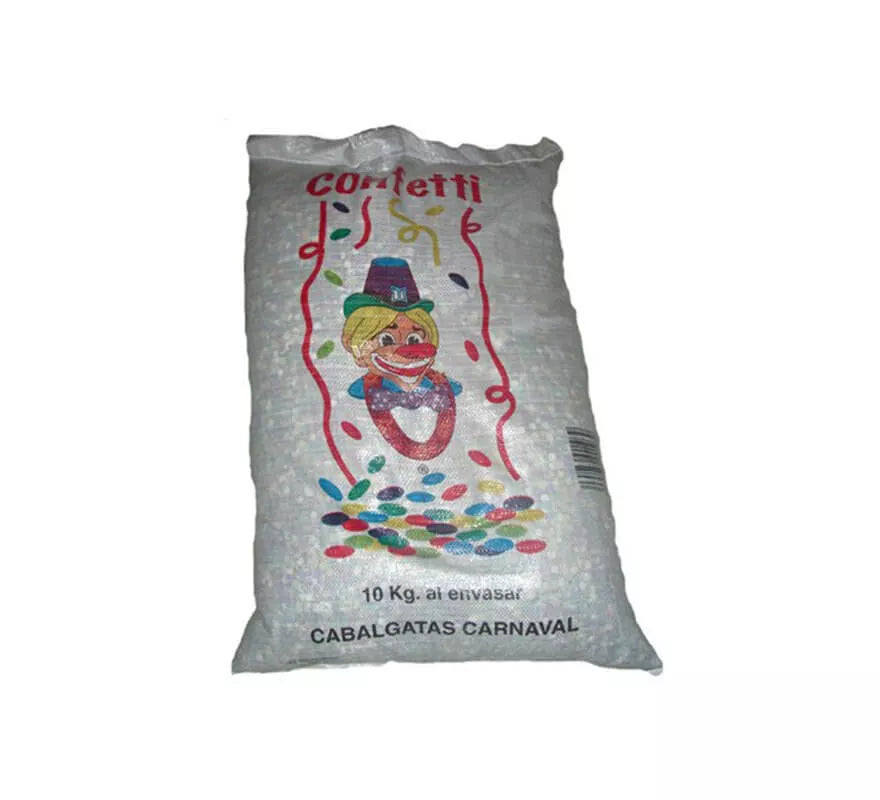 Saco Confeti de 10 kg. para Cabalgatas y Carnaval