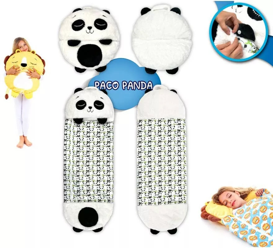 Saco de Dormir Panda Paco con cojín de 165 cm