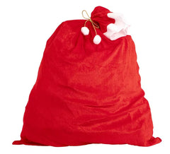 Saco de Papá Noel roja de 70 X 100 cm
