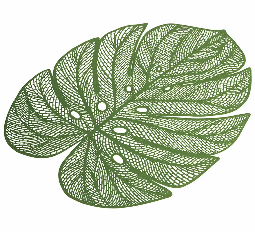 Translation missing: es.Salvamantel Hoja verde de PVC de 45 cm