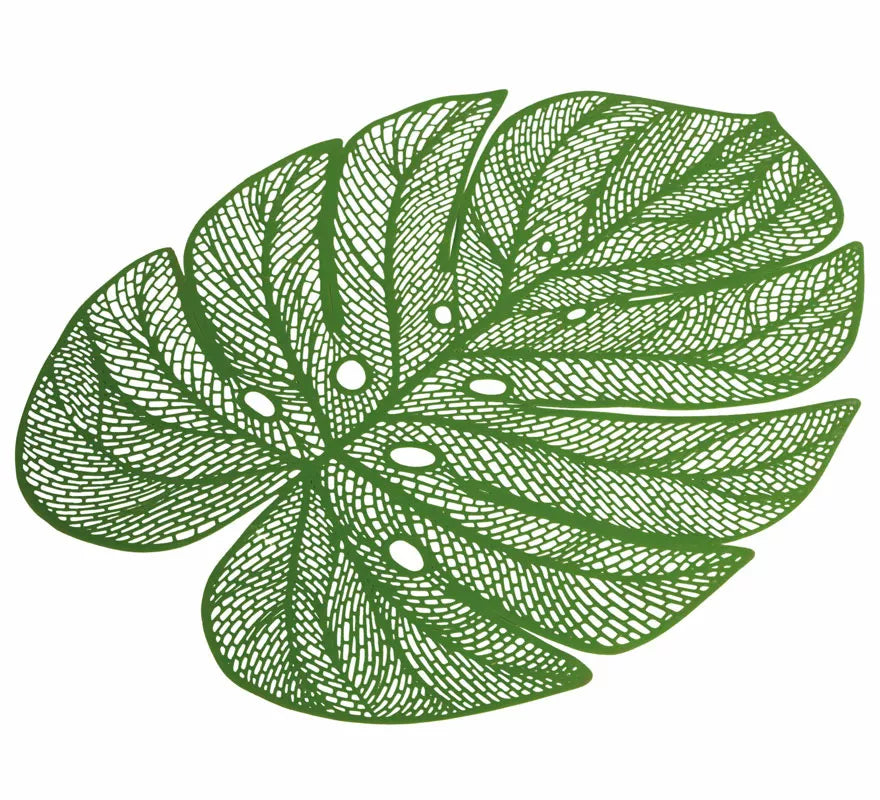 Translation missing: es.Salvamantel Hoja verde de PVC de 45 cm