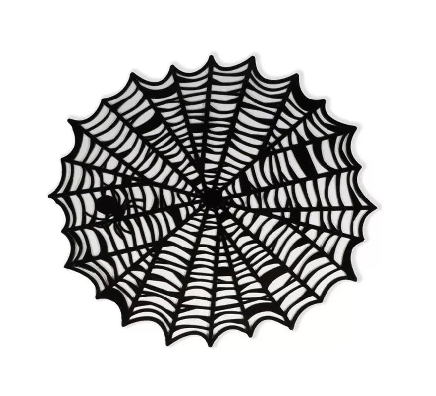 Salvamantel Telaraña de plástico de 38x38 cm
