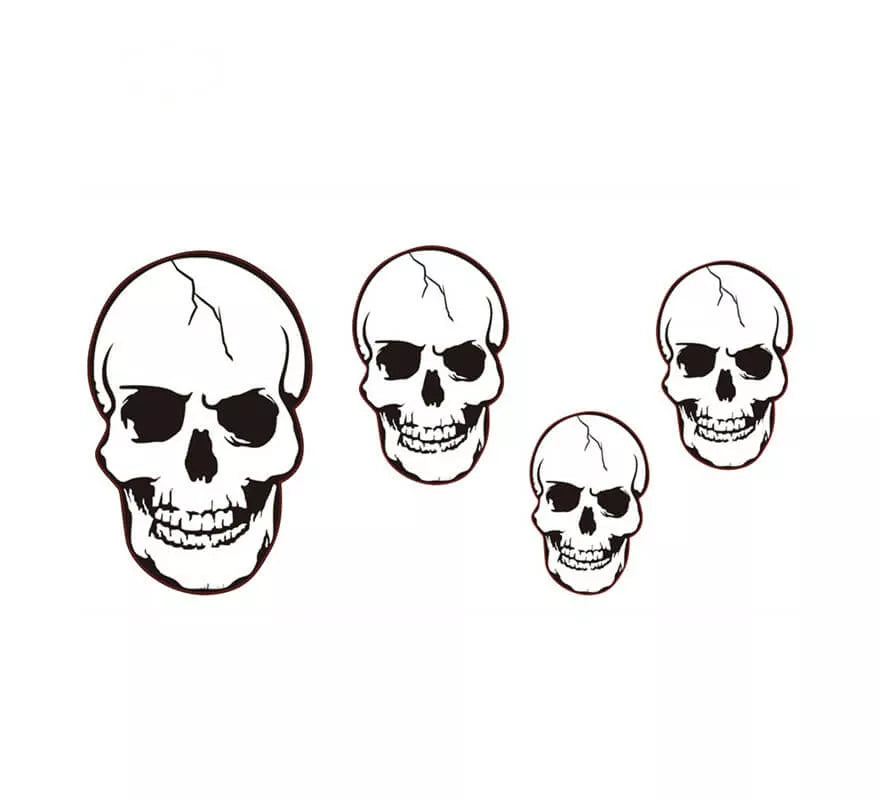 Translation missing: es.Set 4 Calaveras de 20 Cm hasta 45 Cm