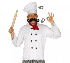 Set de Cocinero: Gorro, pañuelo y chaqueta