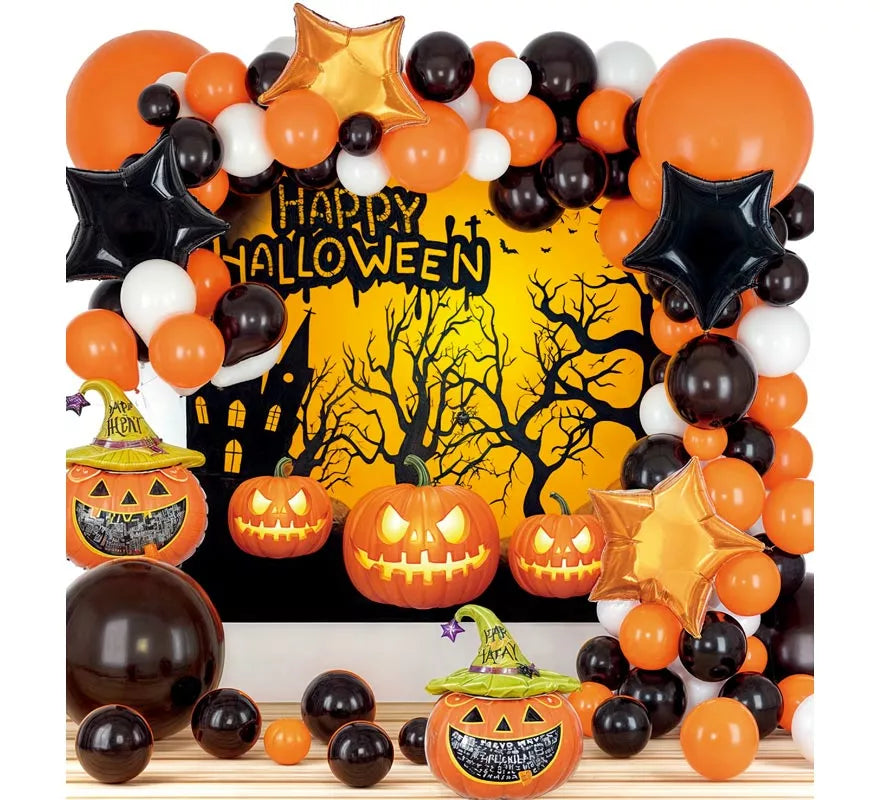 Translation missing: es.Set de Halloween: Globos y Poster 81 Piezas