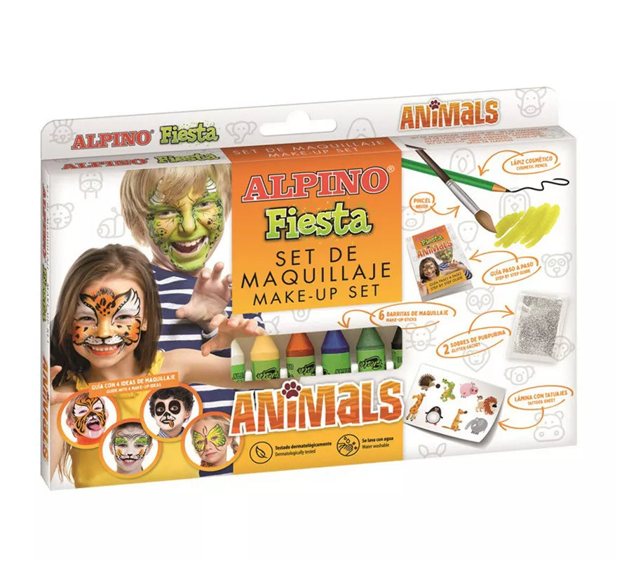 Translation missing: es.Set de Maquillaje Animales Fiesta en colores surtidos de 6 unidades de 5 grs