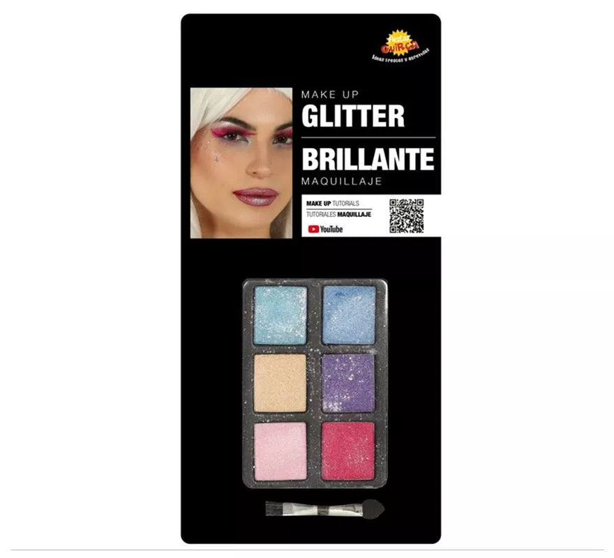 Translation missing: es.Set de Maquillaje con 6 Colores con Glitter y Pincel