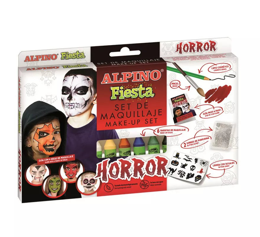 Translation missing: es.Set de Maquillaje Horror Fiesta en colores surtidos de 6 unidades de 5 grs