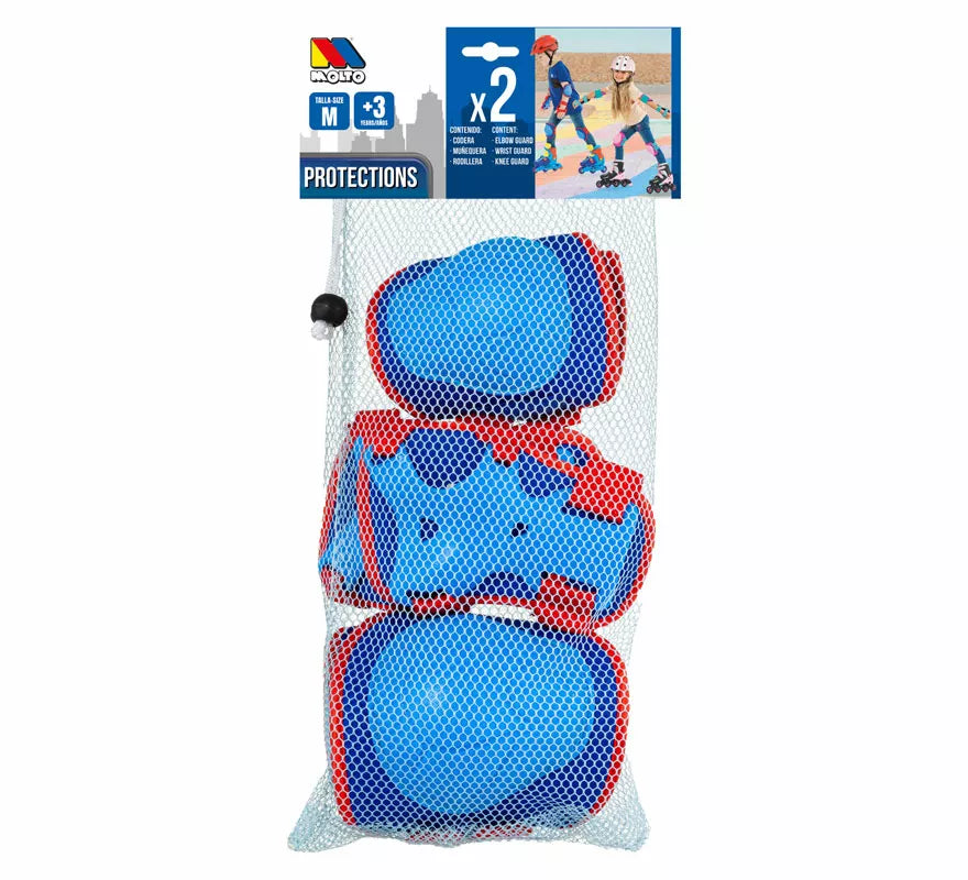 Set de Protecciones azul de 6 Piezas