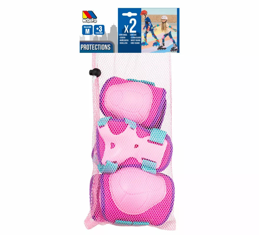 Set de Protecciones rosa de 6 Piezas