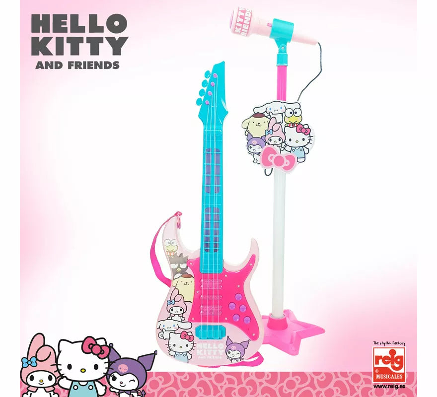 Translation missing: es.Set Guitarra y Micrófono Hello Kitty con Funciones