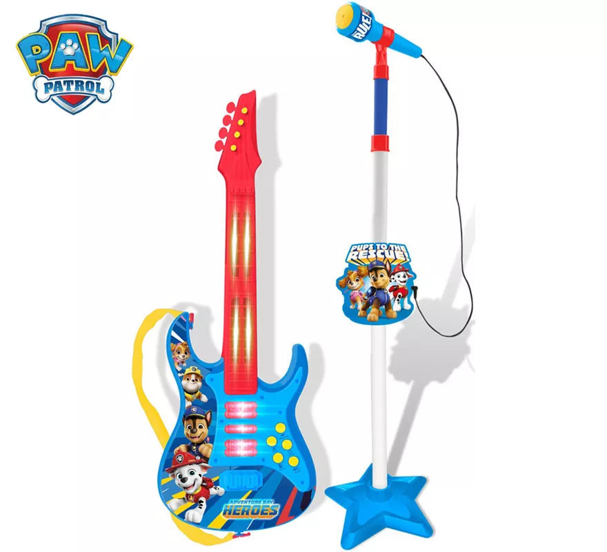 Set Guitarra y Micrófono La Patrulla Canina con Funciones
